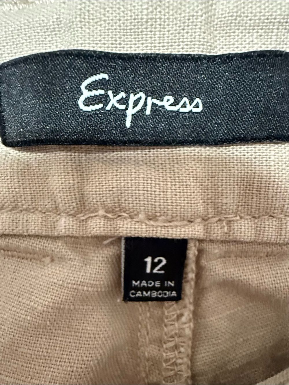 Express Wide Leg Pants Linen Pants - Picture 3 of 3